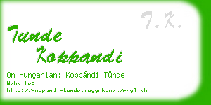 tunde koppandi business card